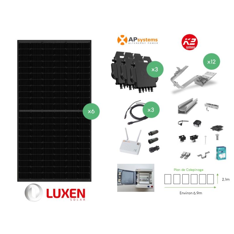 Kit APS 6 modules 3.0KW 