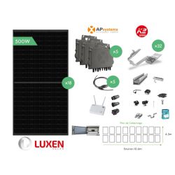 Kit APS 18 modules 9.0KW Tri