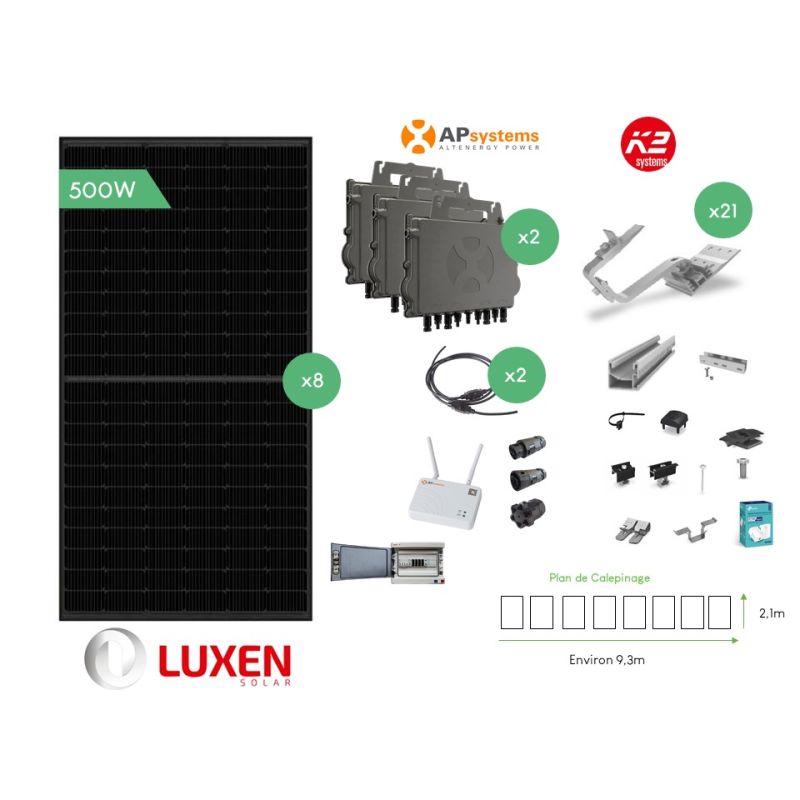 Kit APS 8 modules 4.0KW