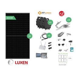 Kit APS 6 modules 3.0KW