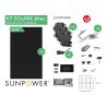 Kit 3kWc 8 modules SUNPOWER 375W 2L4C